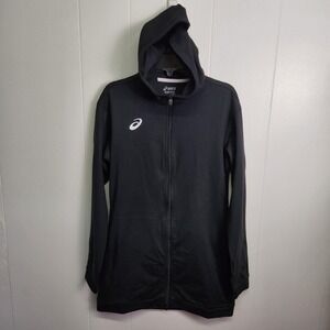 ASICS Thermopolis Fleece TM Hoody Womens XS Black Full Zip Hoodie Jacket New